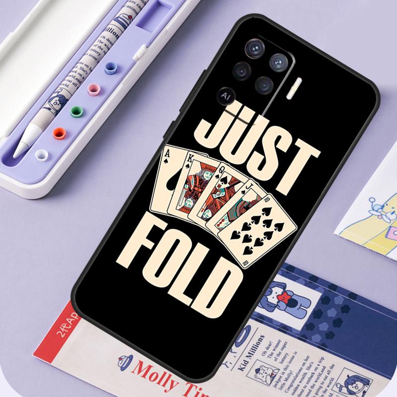 Poker Cards For Oppo A94 A74 A54 A15 A18 A38 A58 A78 A98 A40 A60 A80 A16 A76 A96 A57 A17 A77 A5 Pro Case