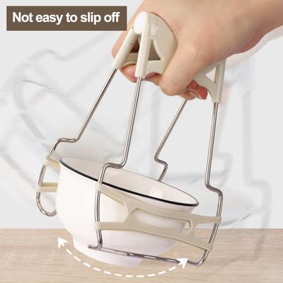 Pinza para placa caliente, herramienta de cocina para horno microondas antiescaldaduras, pinzas de cocina para uso doméstico