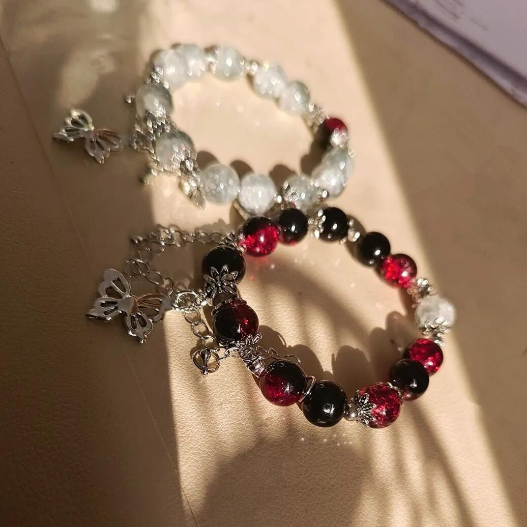 

Tian Guan Ci Fu Bracelet Cosplay Hua Cheng Xie Lian Couple Heaven Official s Blessing Butterfly Beaded Bangles Props