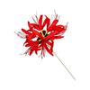Fermacapelli Lycoris Radiata, Accessorio per Capelli a Singolo Bastoncino, Rosso, Stile Giapponese, per Occasioni Formali e Uso Quotidiano, Donna, Elegante, Fiore di Seta, Lega