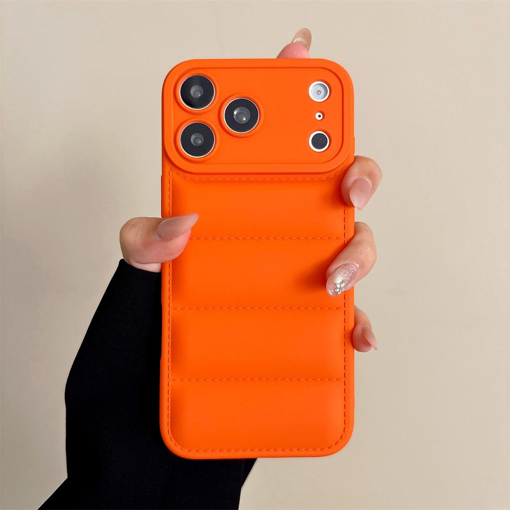 Giacca in piumino morbida Custodia in silicone per telefono per IPhone 17 Air 16E 16 15 14 13 12 11 Pro Max 16 Plus Cover protettiva antiurto per fotocamera