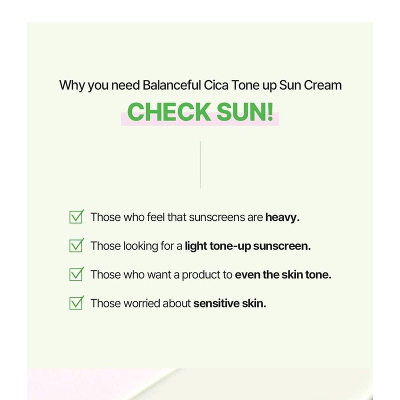 Torriden - Balanceful Cica Tone Up Sun Cream