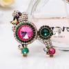 Women Lady Fashion Cartoon Lovely Colorful Dog Puppy Brooch Clothing Accessories