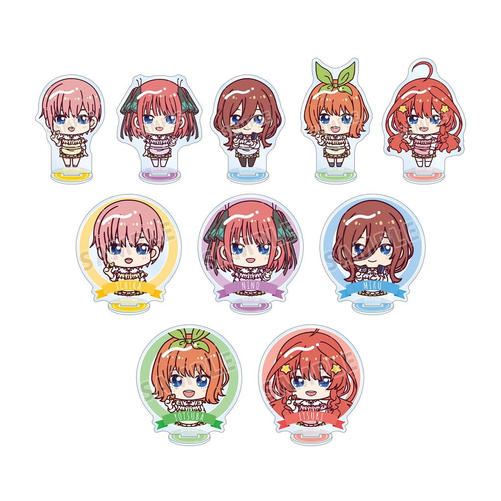 Armabianca Quintessential Movie Trading Acrylic Uniform Apron 72 X 65 X Box of 10 "The Quintuplets" Stands, Ver., Approx. 3mm,