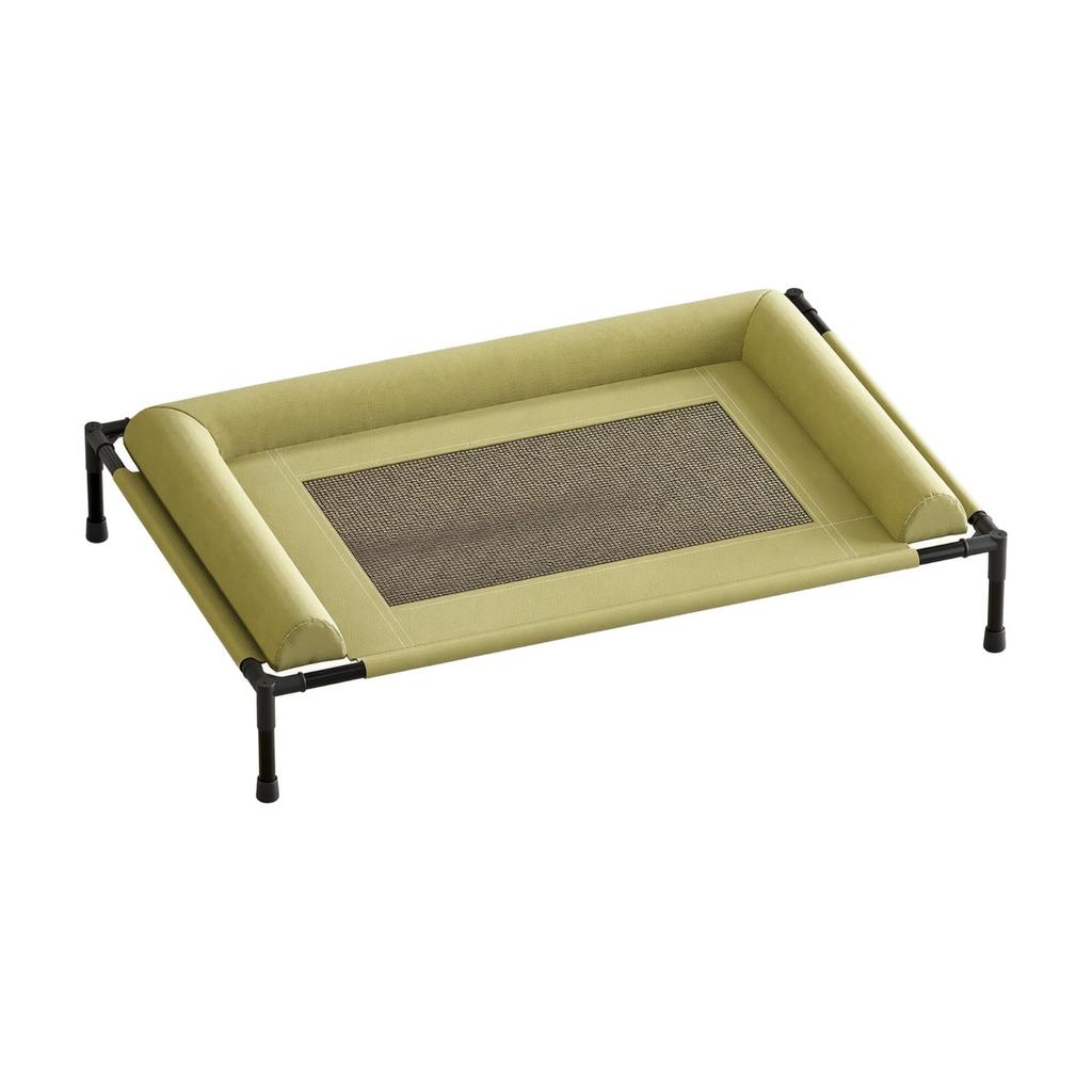 Detachable Elevated Pet Bed with Padded Bolsters Breathable Raised