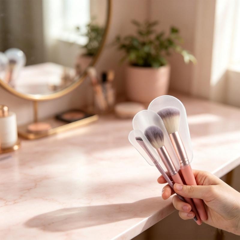 20 Pack Makeup Brush Storage Sleeves Protects Brushes During Travel And Daily Use