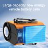 Portable Clip-on Fan with LED Fan Adjustable Wind Light Wearable Waist Speed Semi-Cooling Fan for Outdoor