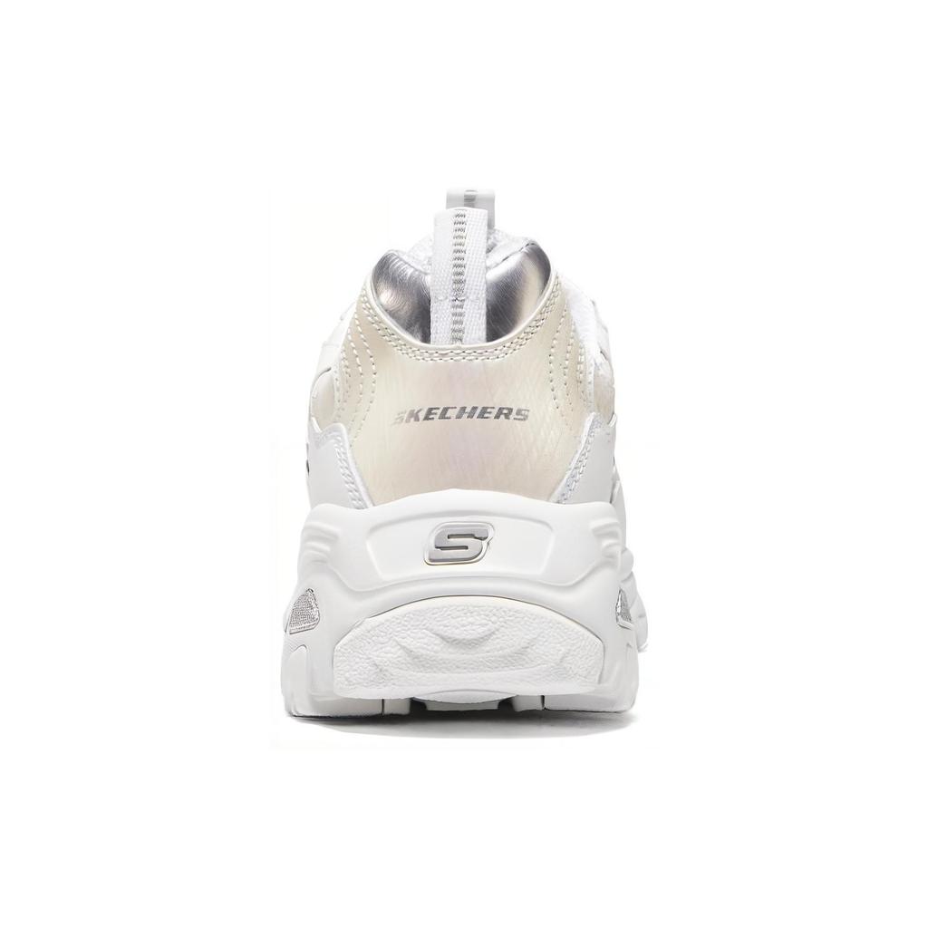 Skechers DLites 1.0 Mesh Shell Versatile Scarpe Casual Lifestyle Basse Sneaker Donna Bianco 896242-WHT
