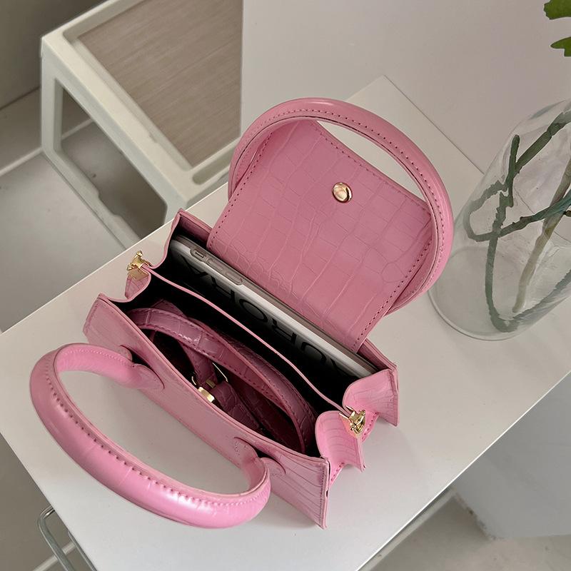 Fashion Pink Small Square Women Clutch Purse Handbags New Simple Ladies Messenger Bag Solid Color Female Shoulder Crossbody Bags