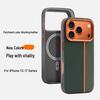 Шкіряний магнітний чохол в горошок та кольоровий блок для iPhone 16/17 - Ударостійкий, Модний та Довговічний