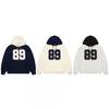 Unisex Oversized Hooded Sweatshirt With Letter Print Pockets Casual Streetwear Youth