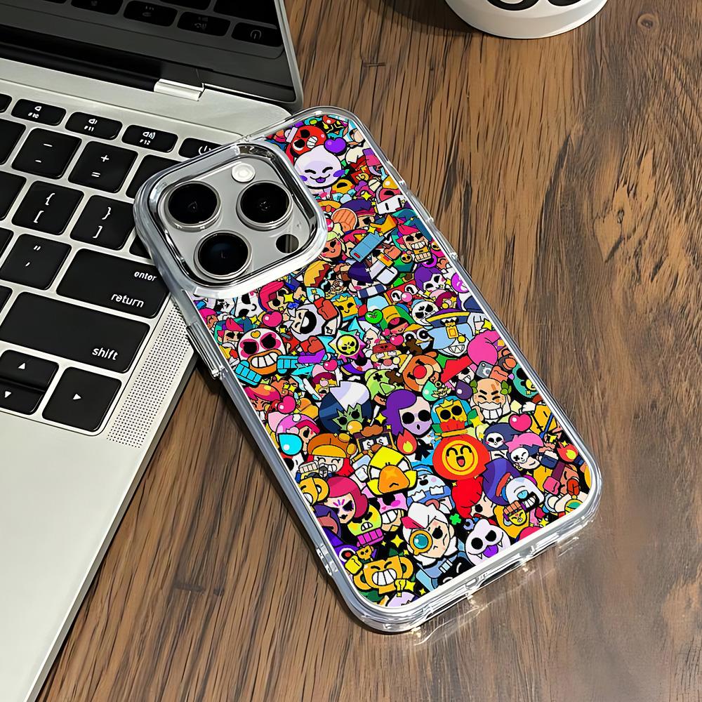 Cartoon Game B-Brawls Hot Phone Case For IPhone 17 16e 16 15 14 13 12 11 Mini Pro Max X XR XSMAX 8 7 Air Plus Transparent Cover