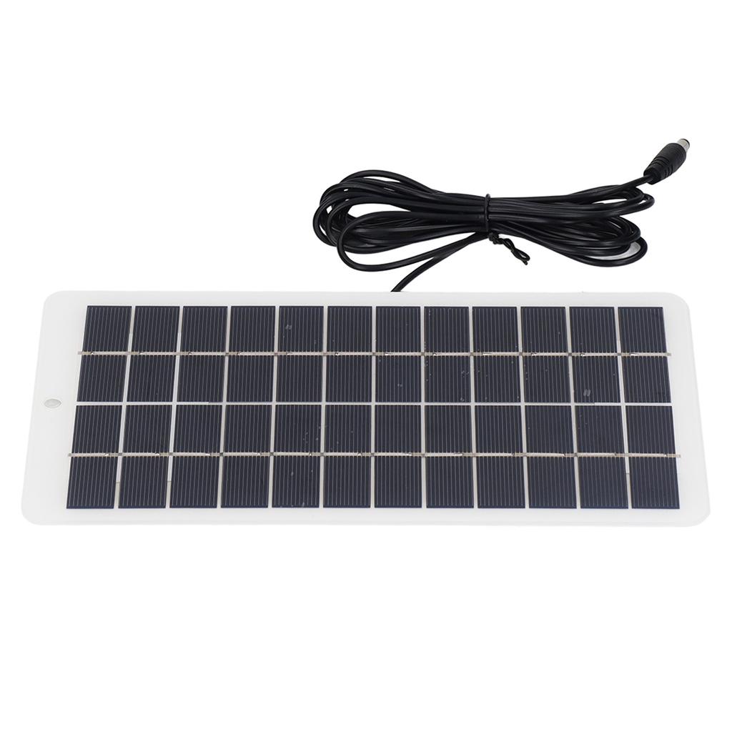 Solar Panel Polysilicon High Light Transmission Portable Solar Cell with DC Interface for 3.7V Battery 5W 12V