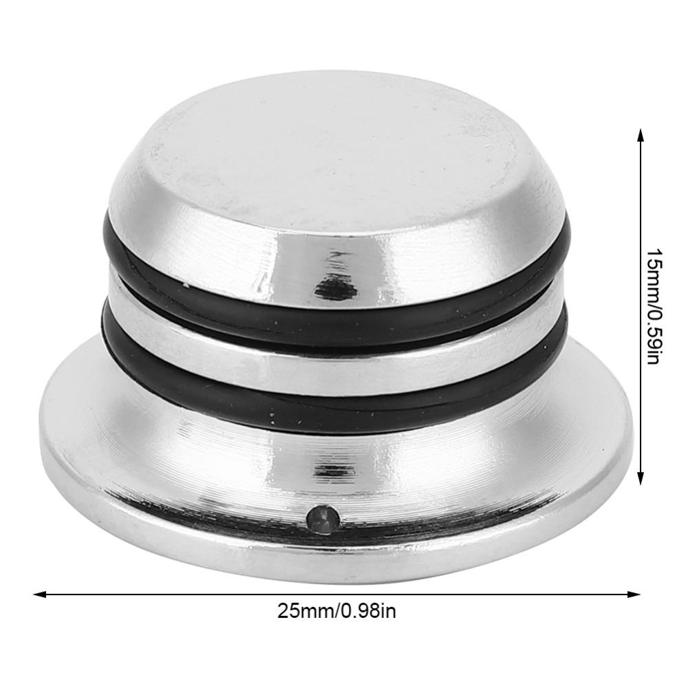 3PCS Metal Guitar Knobs Silver Color Bass Knobs Volume Control Knobs For Electric Guitar