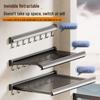 Invisible Foldable Suction Cup Drying Rack: Punch-Free, Retractable Shoe & Clothes Hanger for Balcony