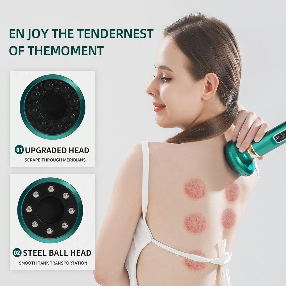 Electric Vacuum Cupping Massager Chinese Guasha Anti Cellulite Beauty Health Scraping Fat Burning Slimming 12 Gear Cupping