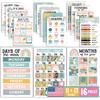 Hadley Designs 16 Educational Posters for Toddlers 1-3, Laminated Toddler Learning Posters for Preschool & Kindergarten, ABC Chart, Numbers, Colors,