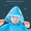 Cartoon Kids Primary School Student Schoolbag Raincoat Poncho Single Cartoon Big BRIM Anti-Blue Pink Raincoat Raincoat