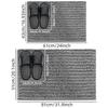 Chenille Long Pile Bathroom Mat - Water Absorbent & Anti-Slip Foot Pad for Home Use