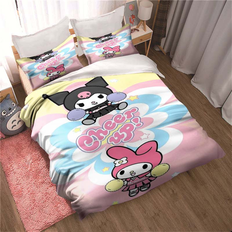 Soft and Comfortable Duvet Cover, (My Melody) Children's Bedding Set Gift, Available in King, Large, Single and Double Sizes.