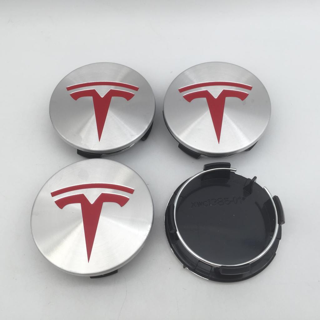 19+1pcs 57mm 56mm For Tesla Model 3 Model Y Model S X Car emblem Wheel hub Center Cap Badge covers Decals Styling accessories