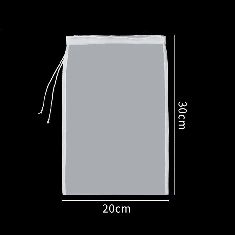 Colander Reusable Yogurt Tea Cheese Brew Food Fabric Home Nylon Soy Milk Wine Nut cloth Brewing Mesh Filter Bag Water Strainer