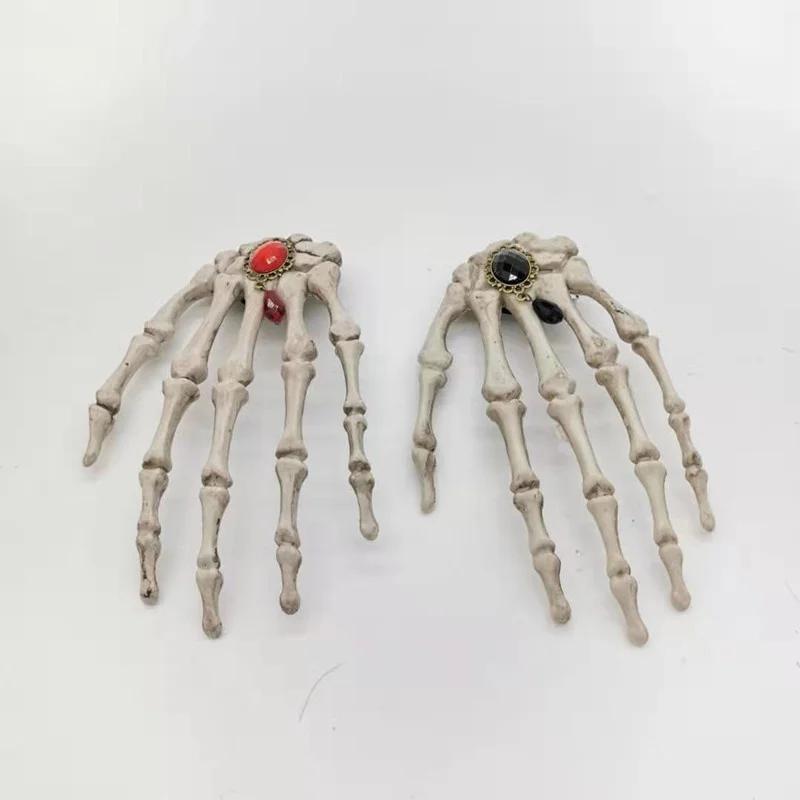 Skeleton Hand Bone Rose Hairpin Headwear Headband Accessory Props  Gift Girl Halloween Decoration