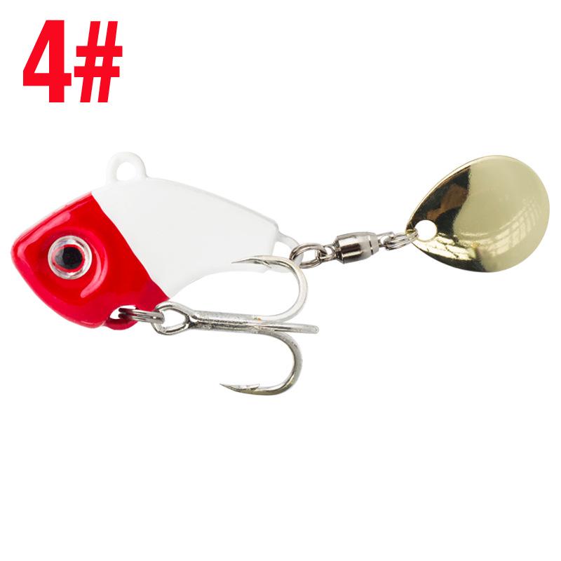 

Cyclone Mini VIB Vibration Metal Lure with Rotating Sequins for Sea and Freshwater Fishing 5g