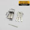 Copper Half Lock Cylinder 45mm 50mm for Interior Doors Security Lock with 3 Brass Keys European Standard Compatibility
