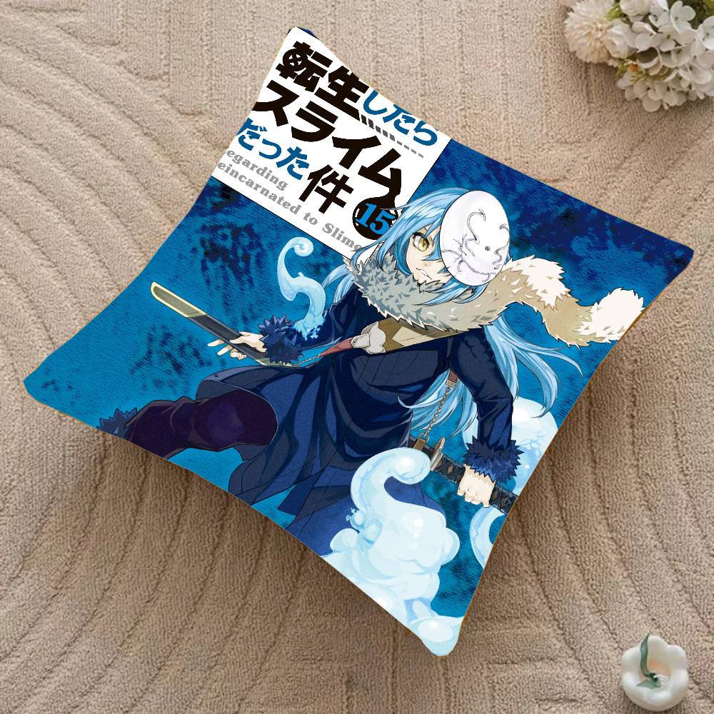 That Time I Got R-Reincarnated As A Slime Anime Pillow Case Home Decor Throw For Sofa Bed Car Room Decor Gift Idea