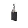 Daks Black Leather Dd Logo Keyring Dbho5e138bk