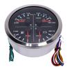 110mm 4 3 8in 4 in 1 Multifunction Gauge DC 12V 0 150PSI Oil Pressure Fuel Level 100 250 Fahrenheit  Water Temp 8 16V