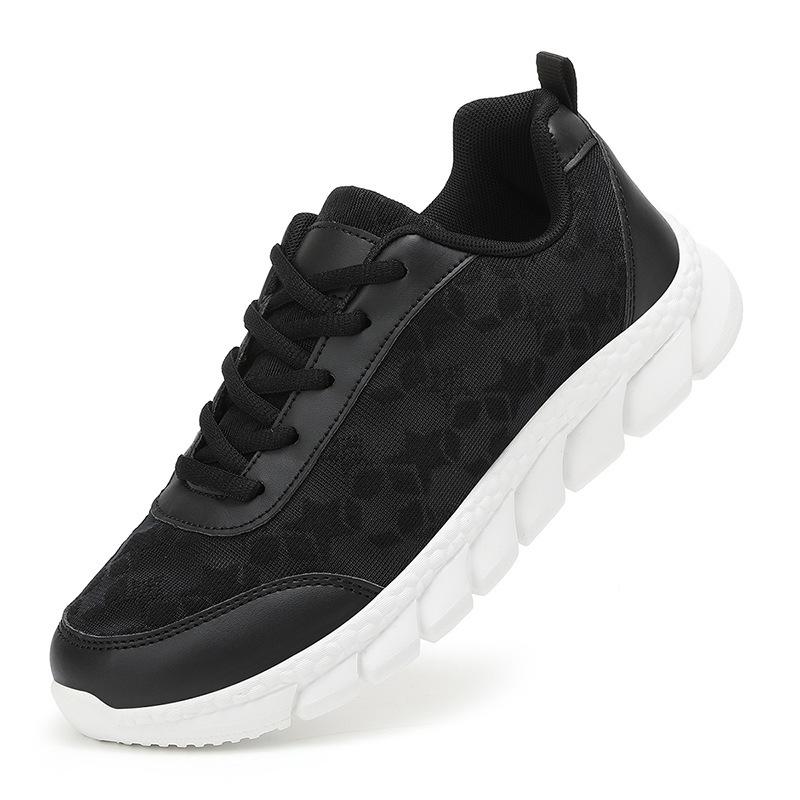 

Обувь Jinjiang cold sticky, сетчатая, дышащая, повседневная, спортивная обувь, мягкая подошва, удобная, кроссовки для бега на открытом воздухе, модная, универсальная, белая обувь 44 чёрный