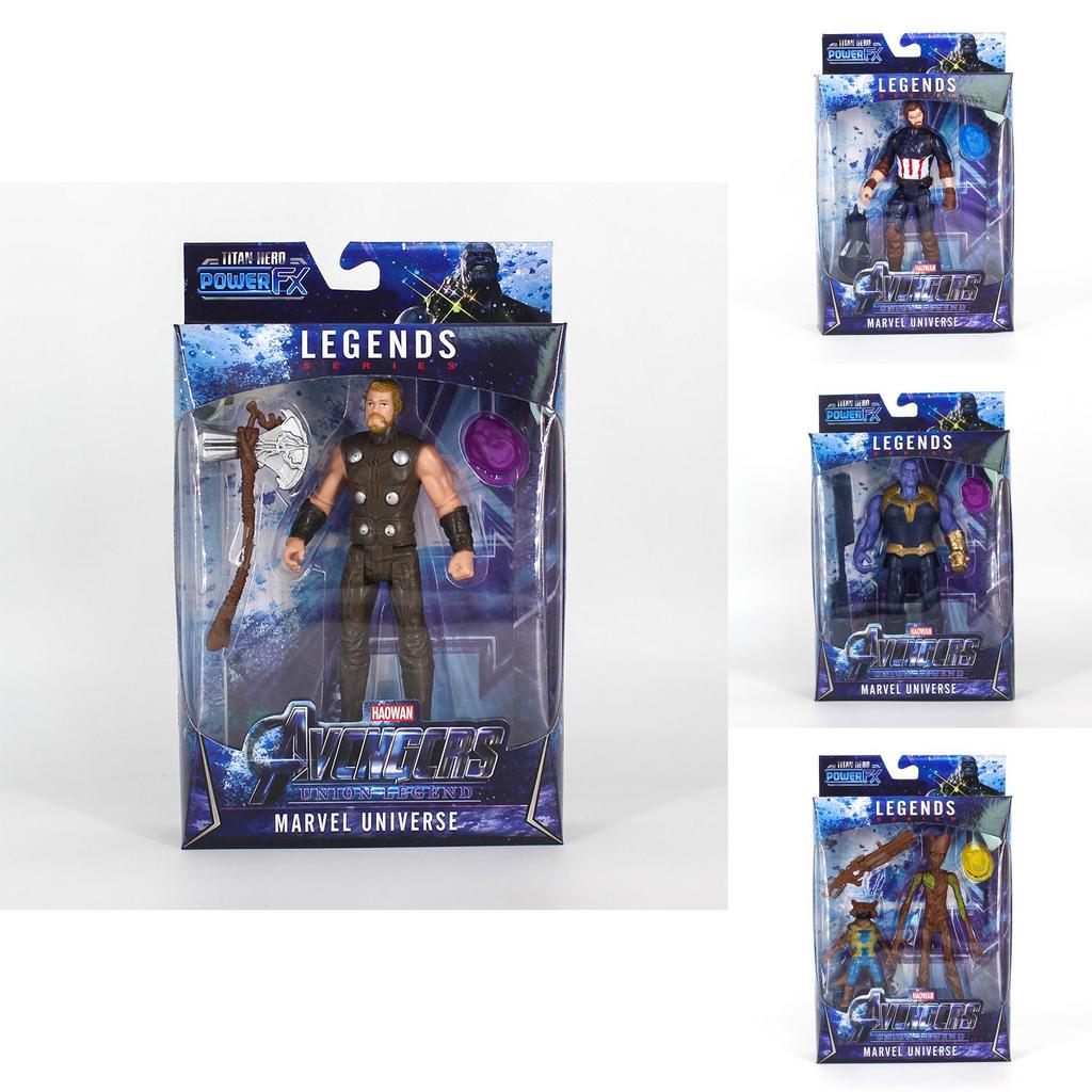 Figuras de Acción LED Vibrantes y Duraderas Vengadores Infinity War Muñeco Capitán de 16 cm Para Niños