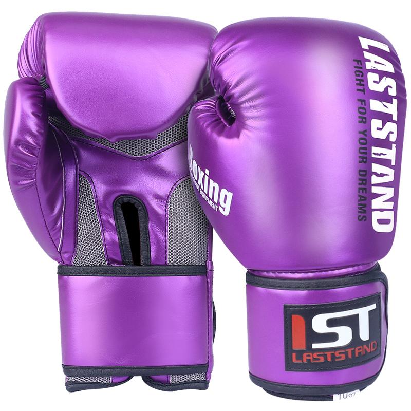 Thick Breathable Sanda Combat Boxing Gloves for Adults Children Practical Punching Training Sandbags Practical for Martial Arts 8 oz фиолетовый