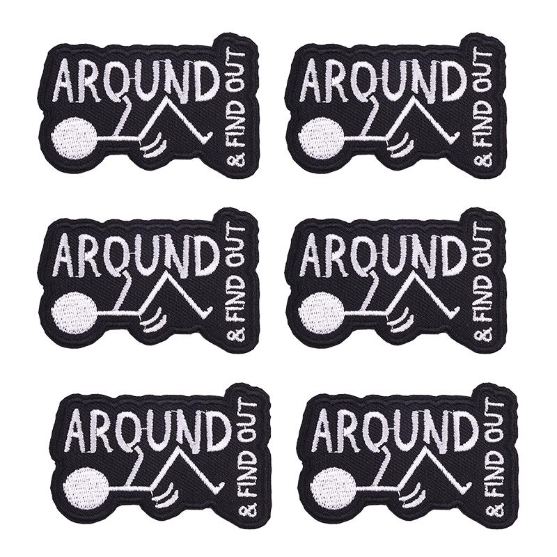 5pcs /Lots Letter Slogan Patch Letter Embroidered Patches Jackets Hats Sew Badges Patch Iron On Patches For Backpack Diy Stickers
