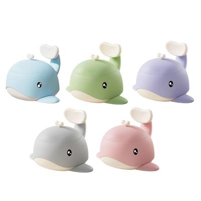 Whale Themed Portable Potty Chair for Toddler Nonslip Base Easy Assembly Toilet Training Assist Indoor Outdoor