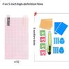 10Pcs Cuttable Screen Protector Film Grid Guide Anti Static Universal Clear Protective Sheet For Phone Gps Navigator Diy Cutting