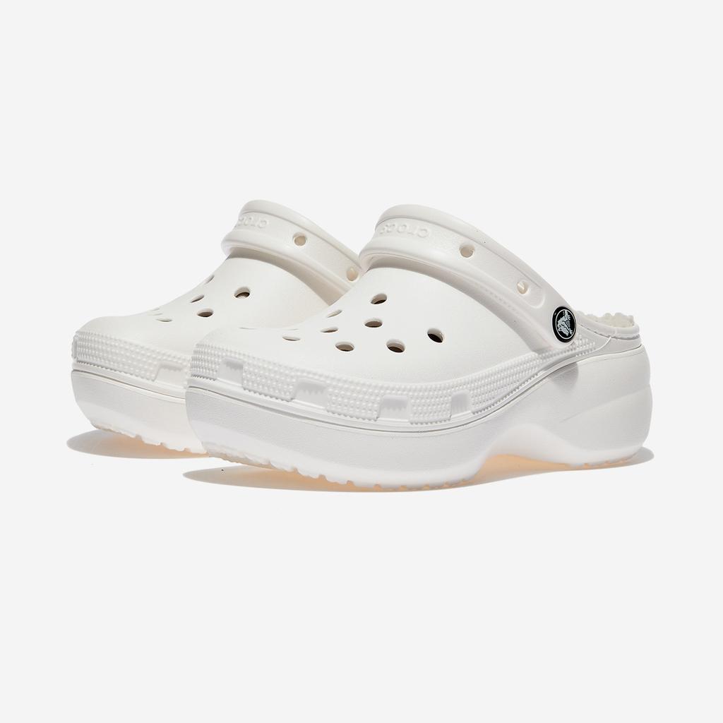 [Crocs] Classic Platform Lined Clog Women's [CRS207938-WHITE]