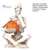 Halloween Skeleton Figurine Vintage Holding Pumpkin Statue, Resin Figurine, Gothic Decoration Desktop Ornament for Entryway Desk Window Party Display