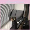 Stylish Retro Solid Color Saddle Bag For Women With Trendy Half-moon Design