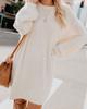 2025 Autumn Winter Women's Plush Dress Long Sleeve Round Neck Loose Mid-Length Fashion