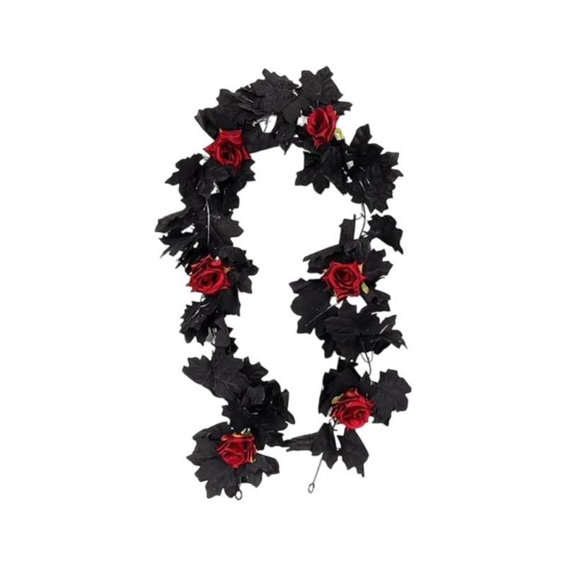 Fall Hanging Vine Decors, 200 Cm Artificial Garland for Halloween Door Frame Styling, Wall Accent, Entryway Display