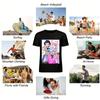 Trendy Anime Character Print Casual T-Shirt Unisex Loose Fit Stylish Streetwear Top Pure Cotton T-shirt