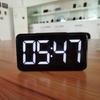 Large LED Display Digital Clock with Snooze Function 12/24Hr Bedroom Clock