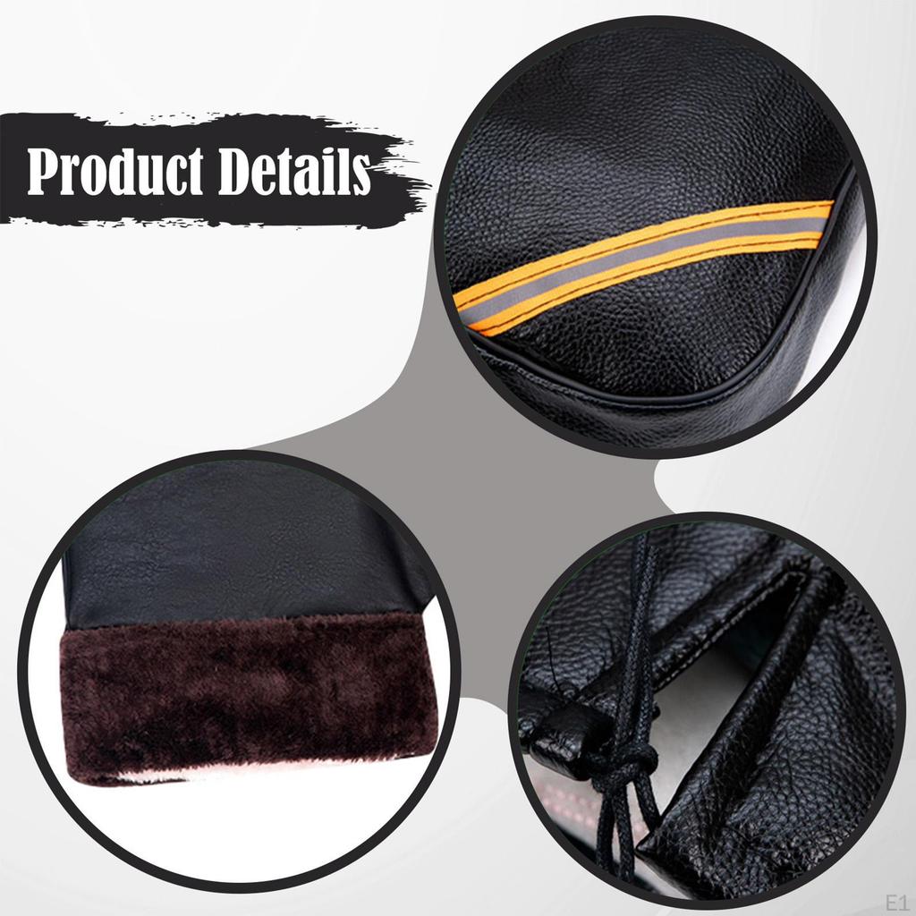 Bike Handlebar Mittens,Bar Covers with Reflective Strips Bicycle Thermal Mitts for Motorbike