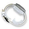 Used HERMES Tandem TA1.210 Silver Gray Dial White Leather Belt White Quartz QZ Ladies Watch Brand Good Condition Working