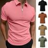 Mens Short Sleeve Polo Shirt Slim Fit Work Casual Tops Blouse Pullover T-Shirt