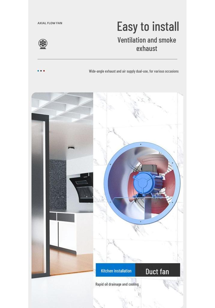 SF Fixed-Axis Industrial Fan - Large Airflow, Strong Wind, Energy-Saving for Farms