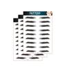 10 Pairs Eyebrow Tattoo For Men Realistic Fake Eyebrows Popular Transfer Sticker